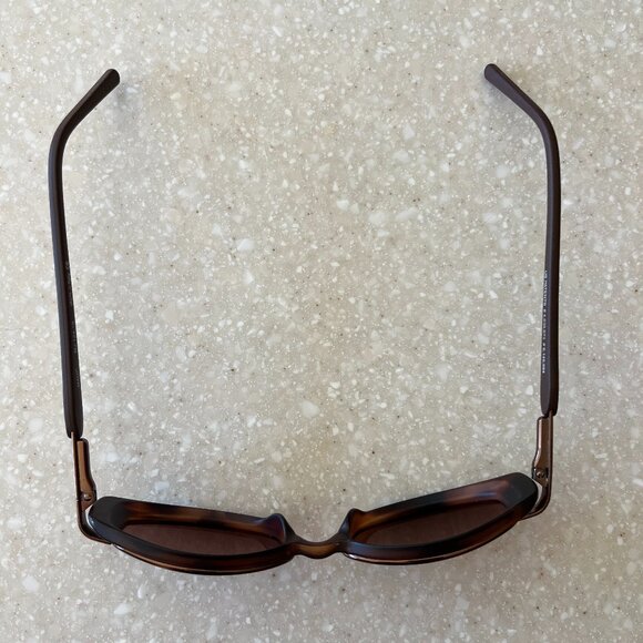 MAUI JIM Hana MJ-124-10 Vintage Sunglasses Brown Tortoise Oval + FOSSIL Case - Picture 8 of 10